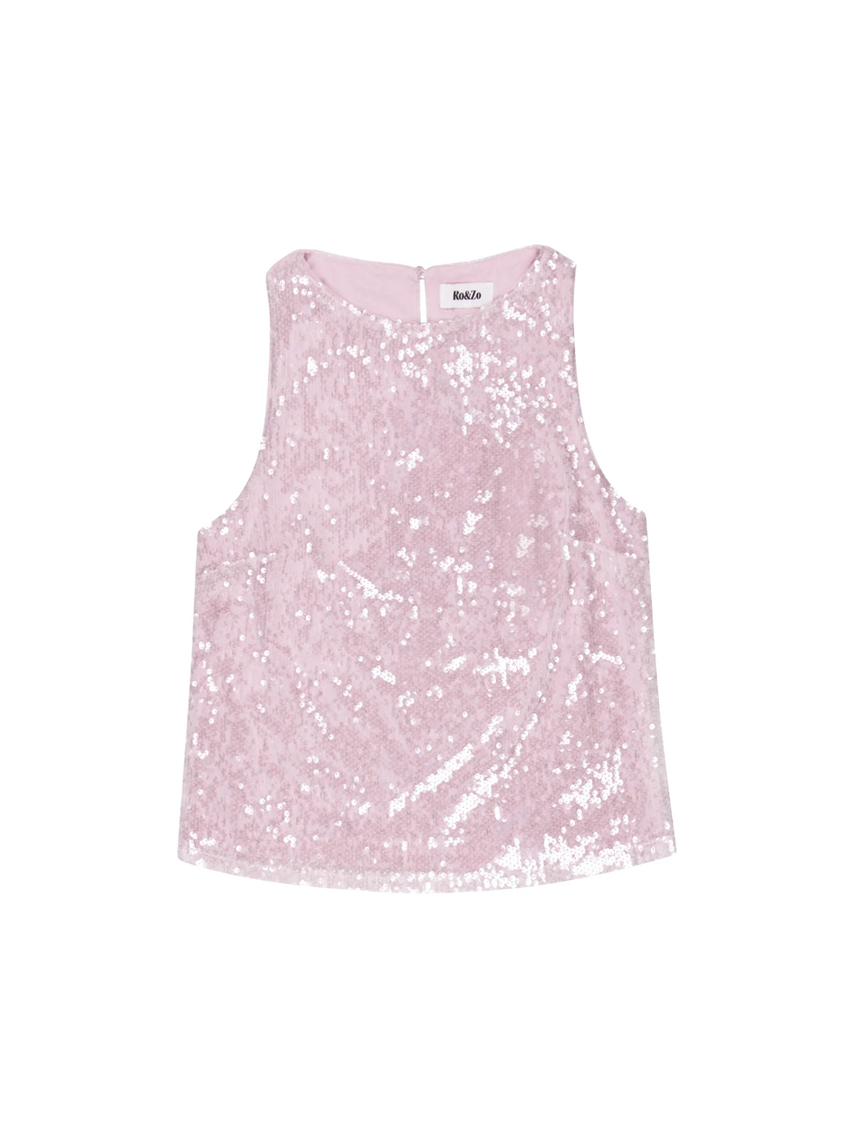 Pink Sequin Shell Top