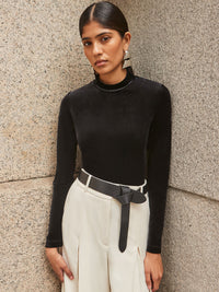 Black Velvet Bodysuit