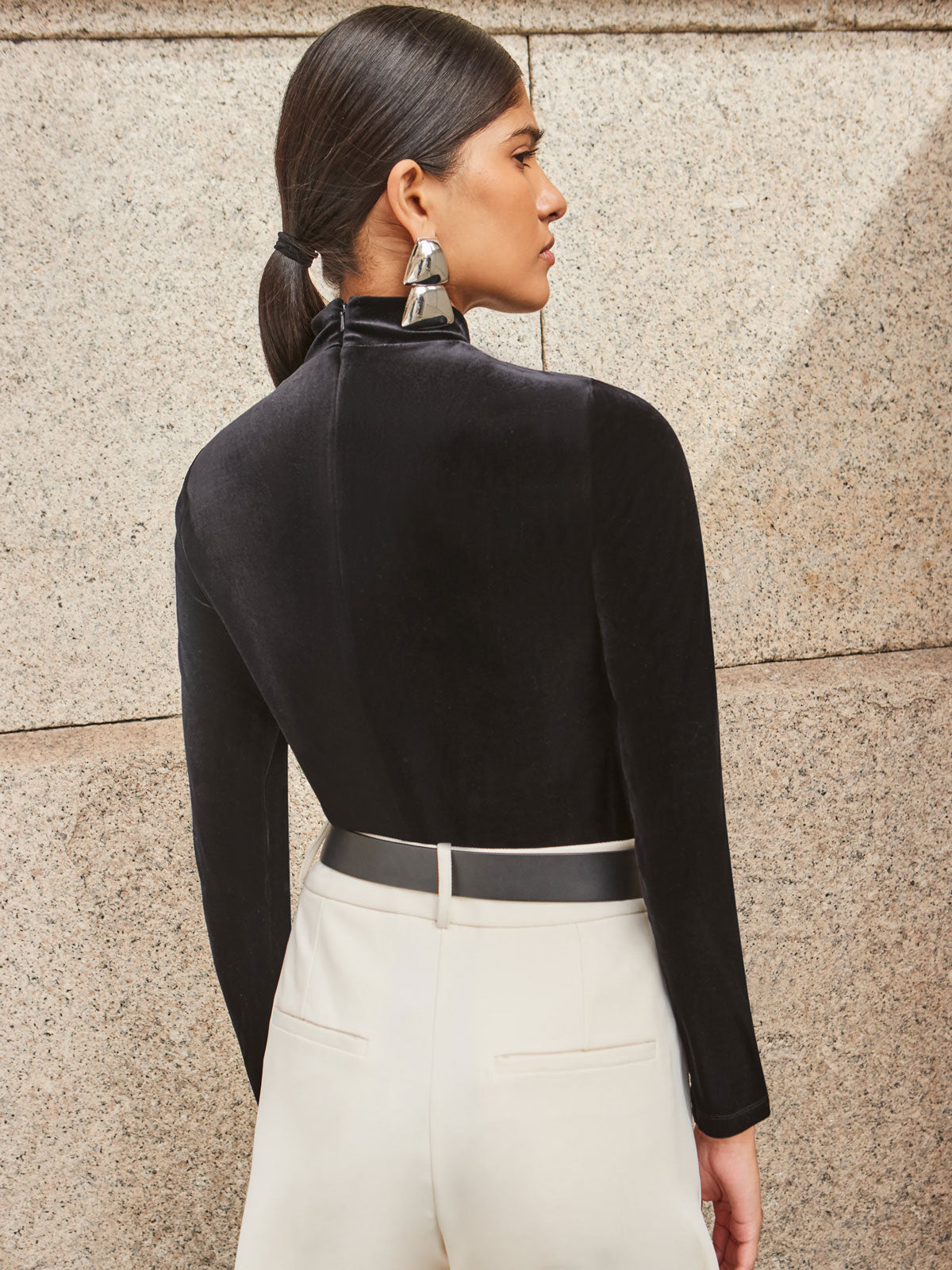 Black Velvet Bodysuit