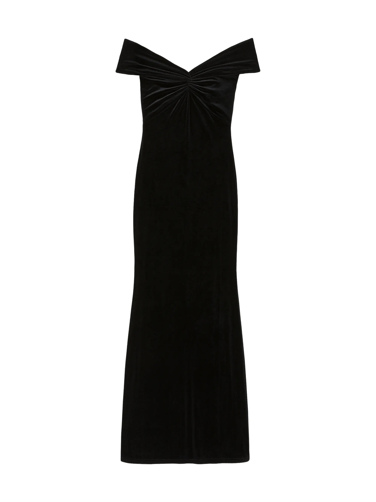 Lia Black Velvet Off The Shoulder Dress
