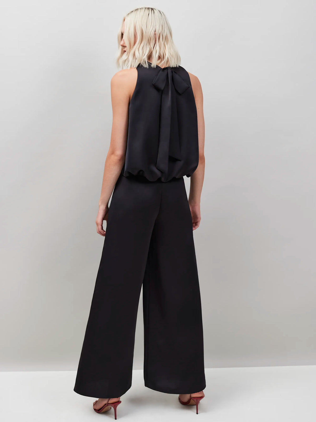 Black Satin Trousers