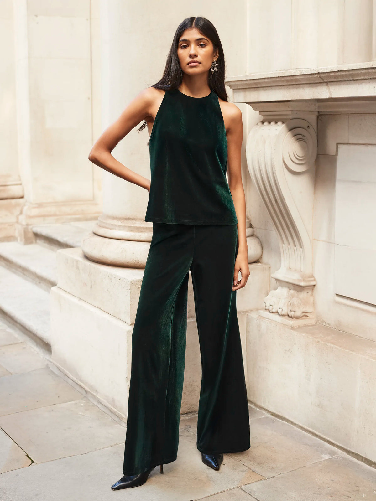 Green Velvet Trousers