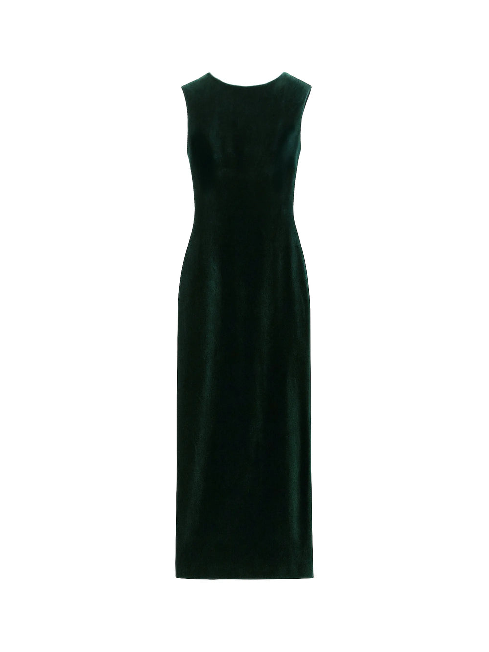 Petite Joanna Emerald Green Velvet Open-Back Dress Ro&Zo Petite Joanna Emerald Green Velvet Open-Back Dress Ro&Zo