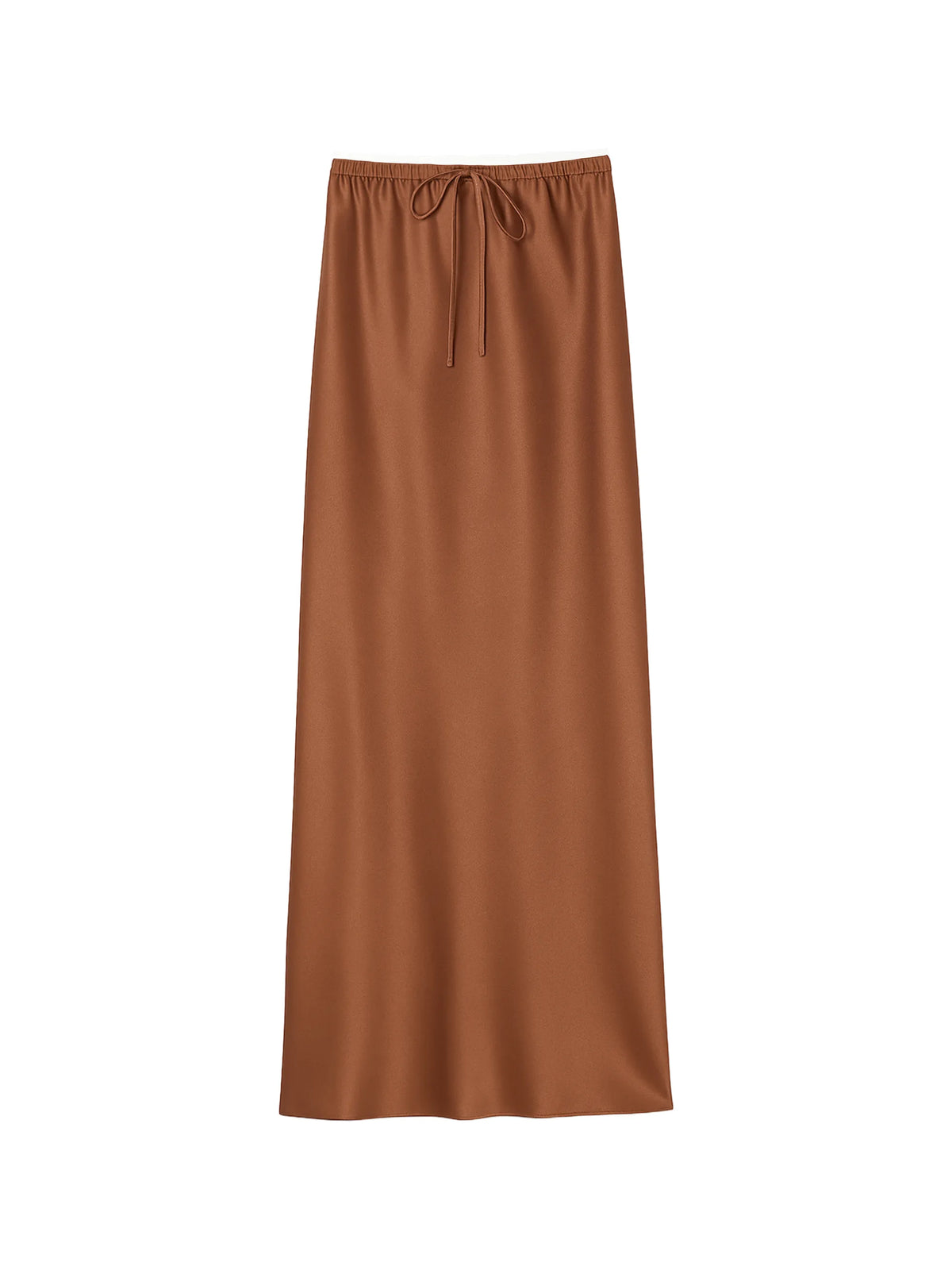 Petite Copper Satin Skirt