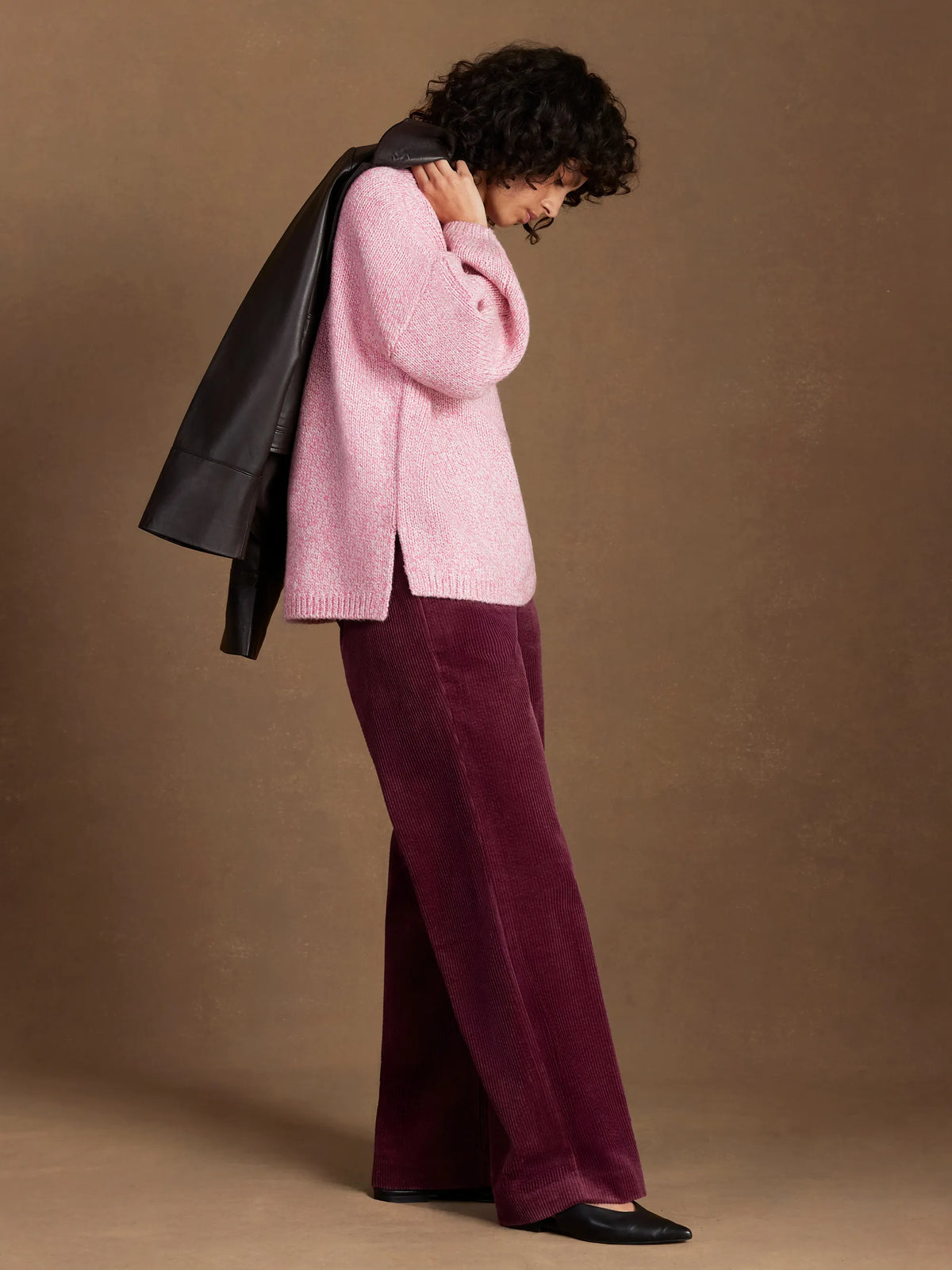 Pink Marl Knit Jumper