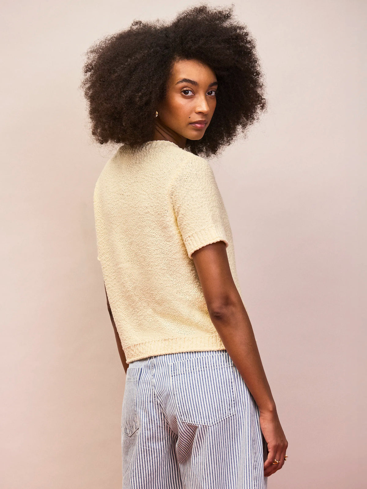 Buttermilk Textured Knit Top