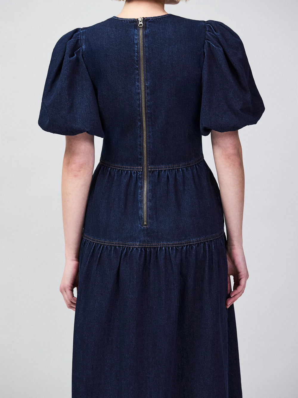 ro&zo denim dress Blue Denim Zip Front Mini Dress Ro&Zo