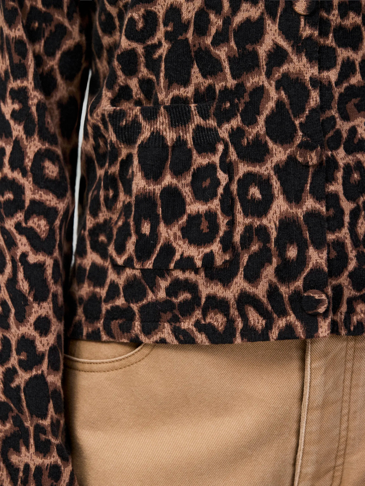 Leopard-Print Cotton And Cashmere-Blend Cardigan