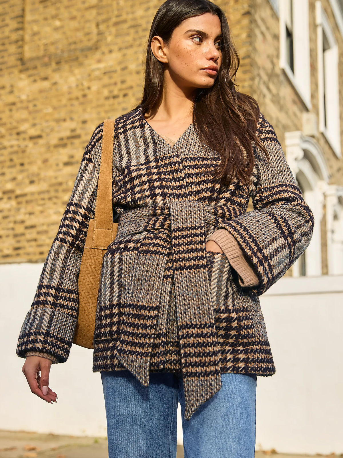 Heritage Check Belted Jacket