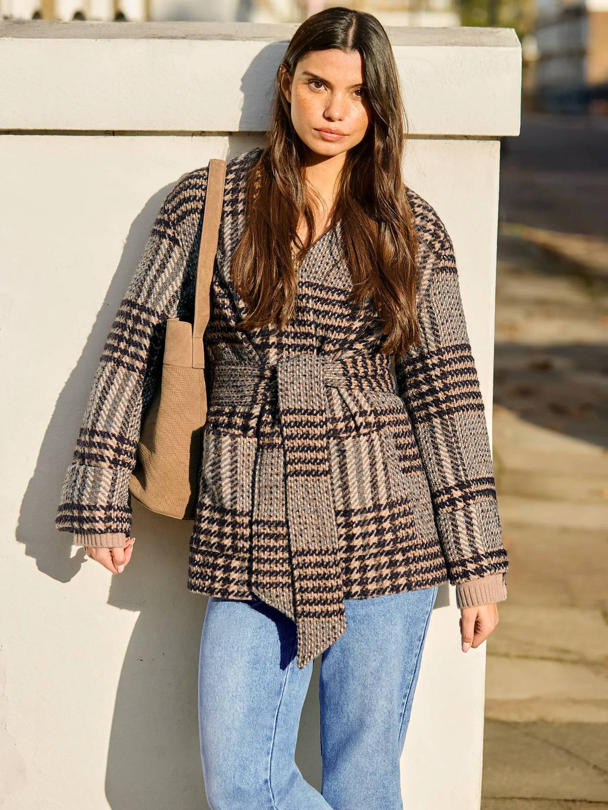 Heritage Check Belted Jacket