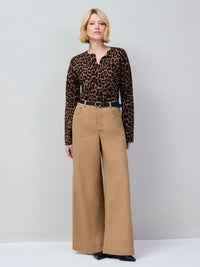 Camel Wide Leg Jeans