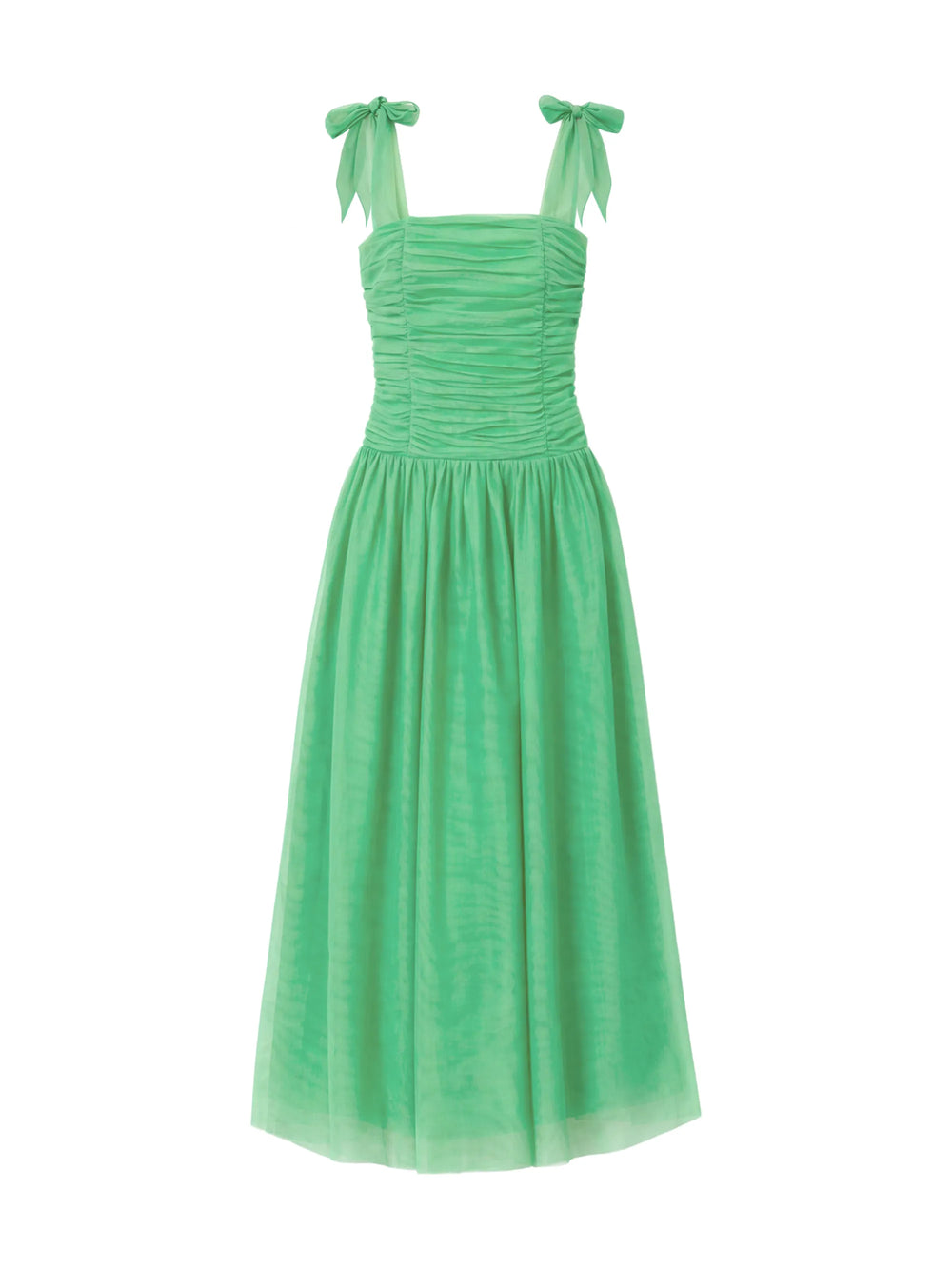Aria Green Tulle Ruched Dress Ro&Zo Aria Green Tulle Ruched Dress Ro&Zo