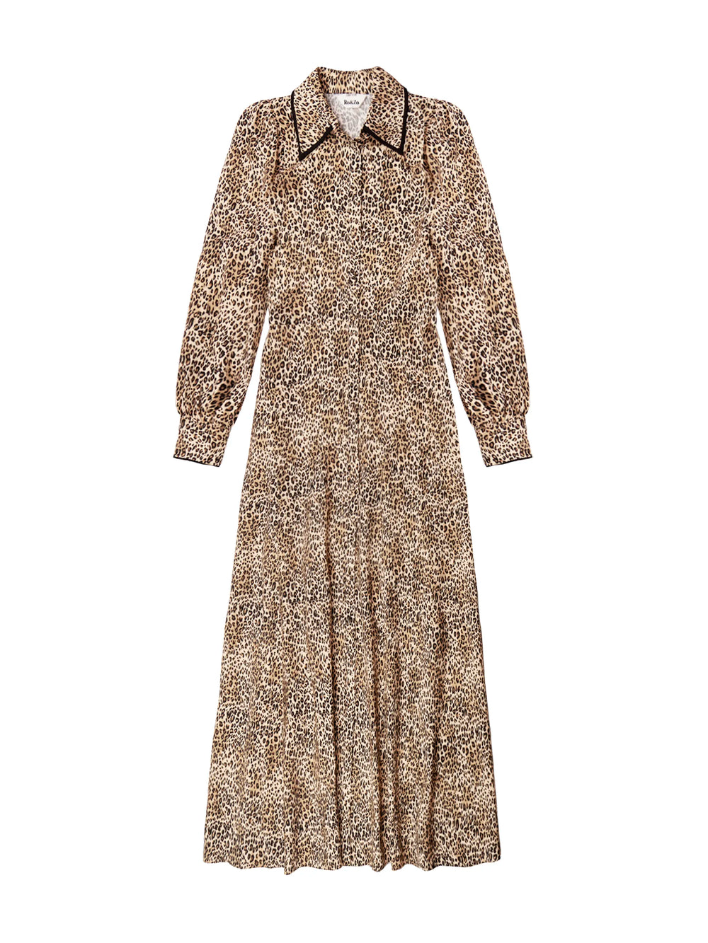 Leopard-Print Shirt Dress – Ro&Zo
