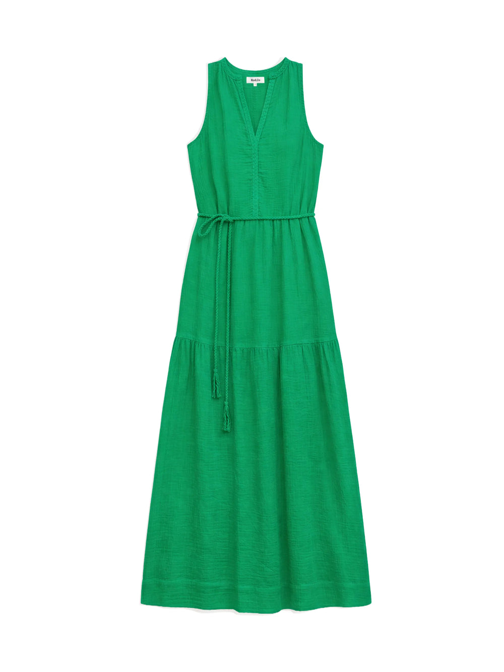 Green Cheesecloth Rope Belt Dress – Ro&Zo