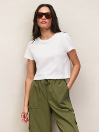 White Cotton Jersey Baby T-Shirt