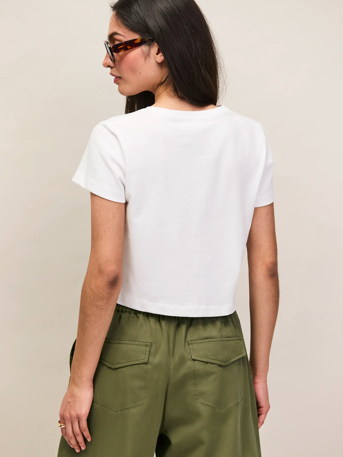 White Cotton Jersey Baby T-Shirt