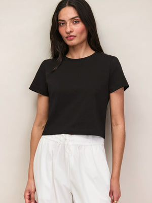 Black Cotton Jersey Baby T-Shirt