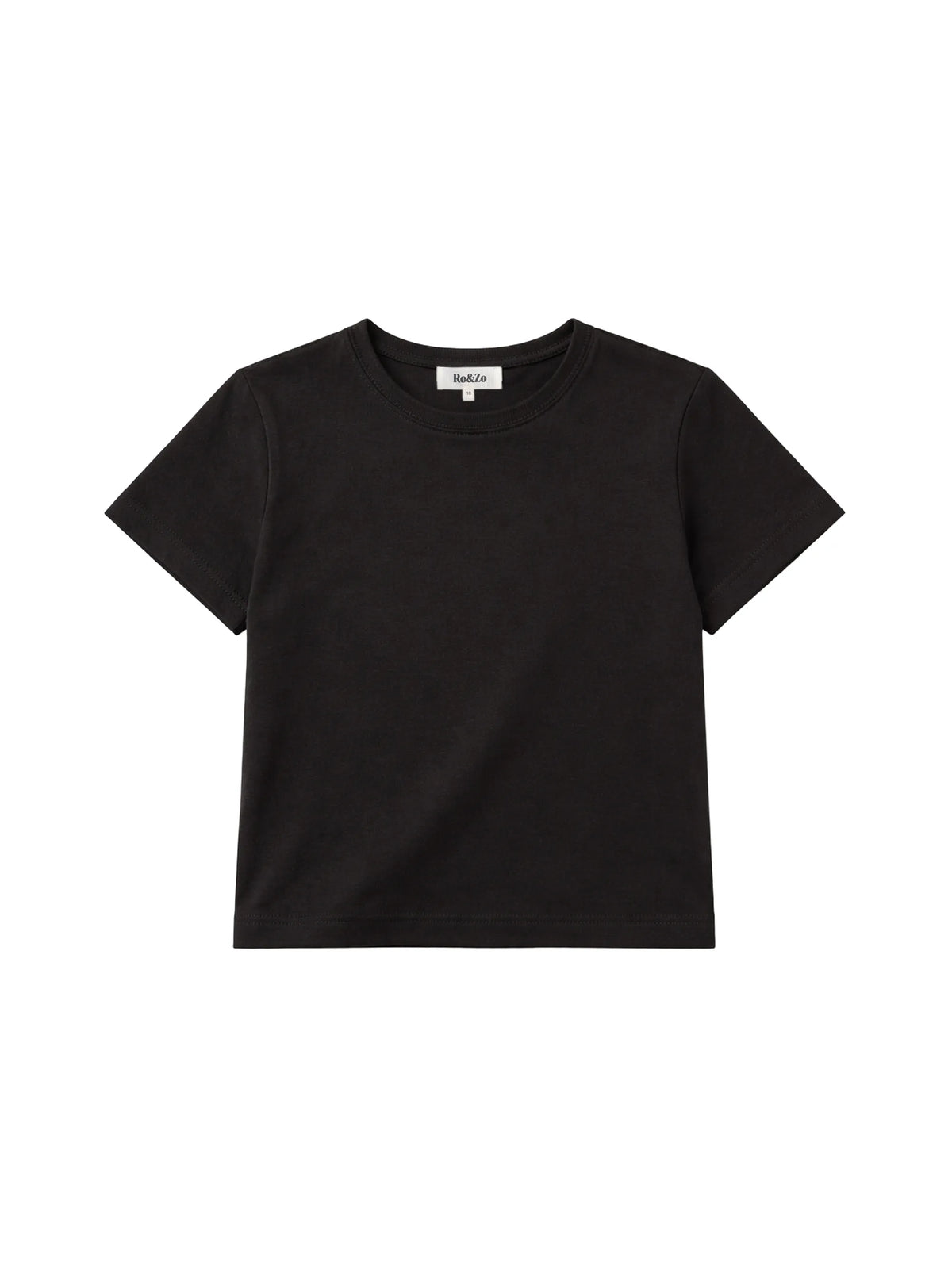 Black Cotton Jersey Baby T-Shirt