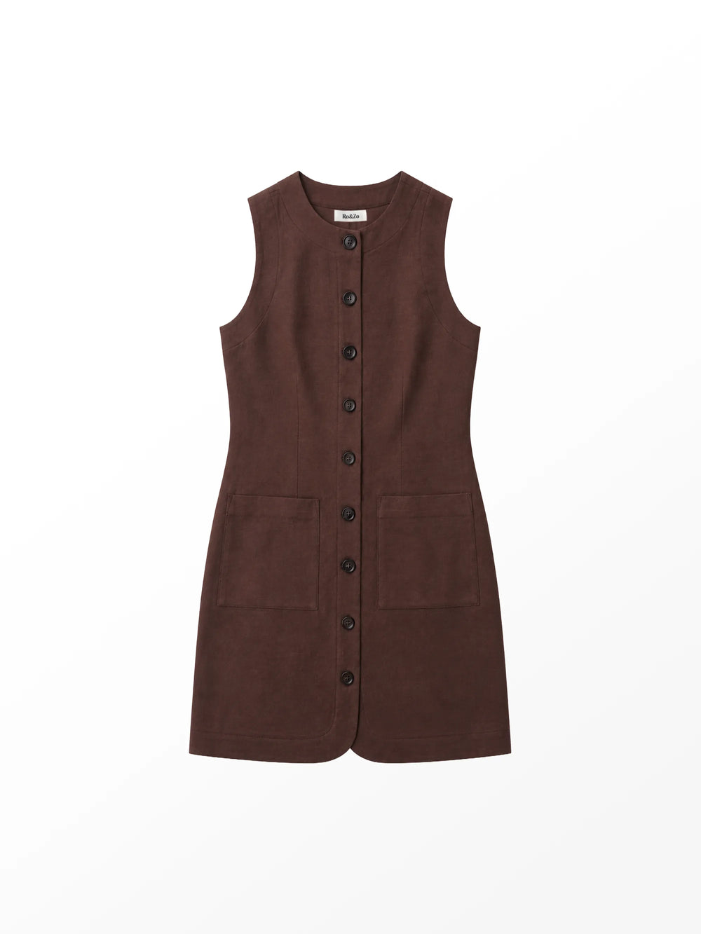 linen button through mini dress White Linen Button Front Mini Dress - Shirt Dresses