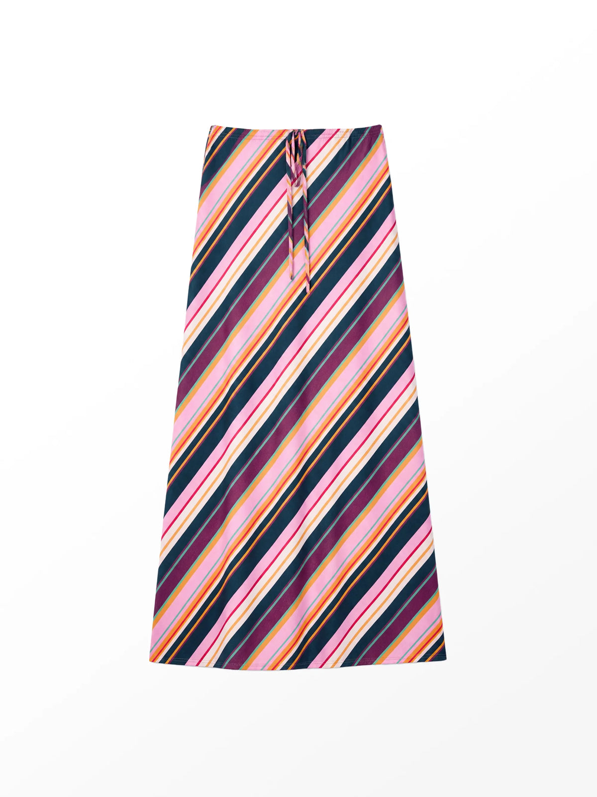 Petite Stripe Bias Skirt