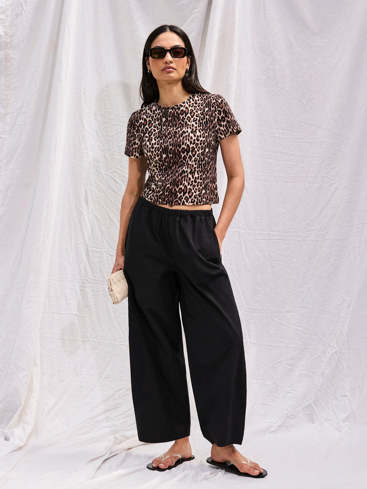 Leopard print baby T-shirt