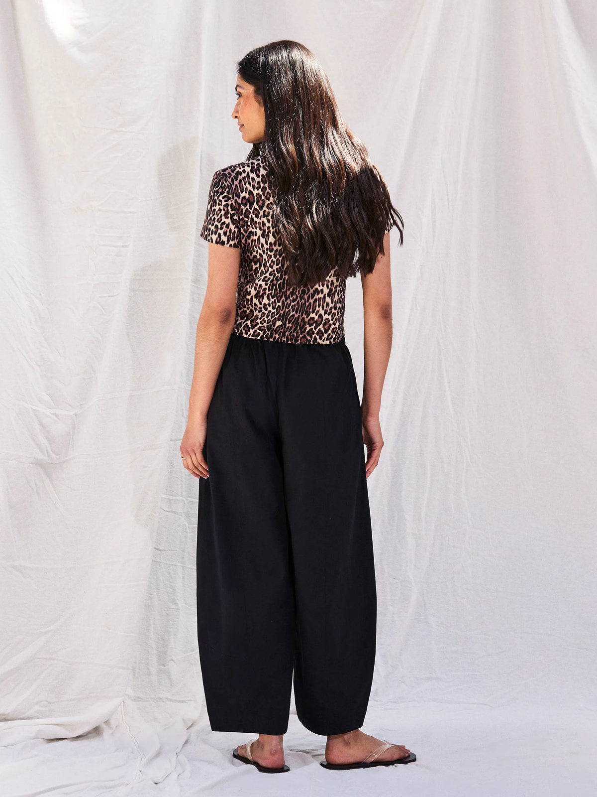 Leopard print baby T-shirt