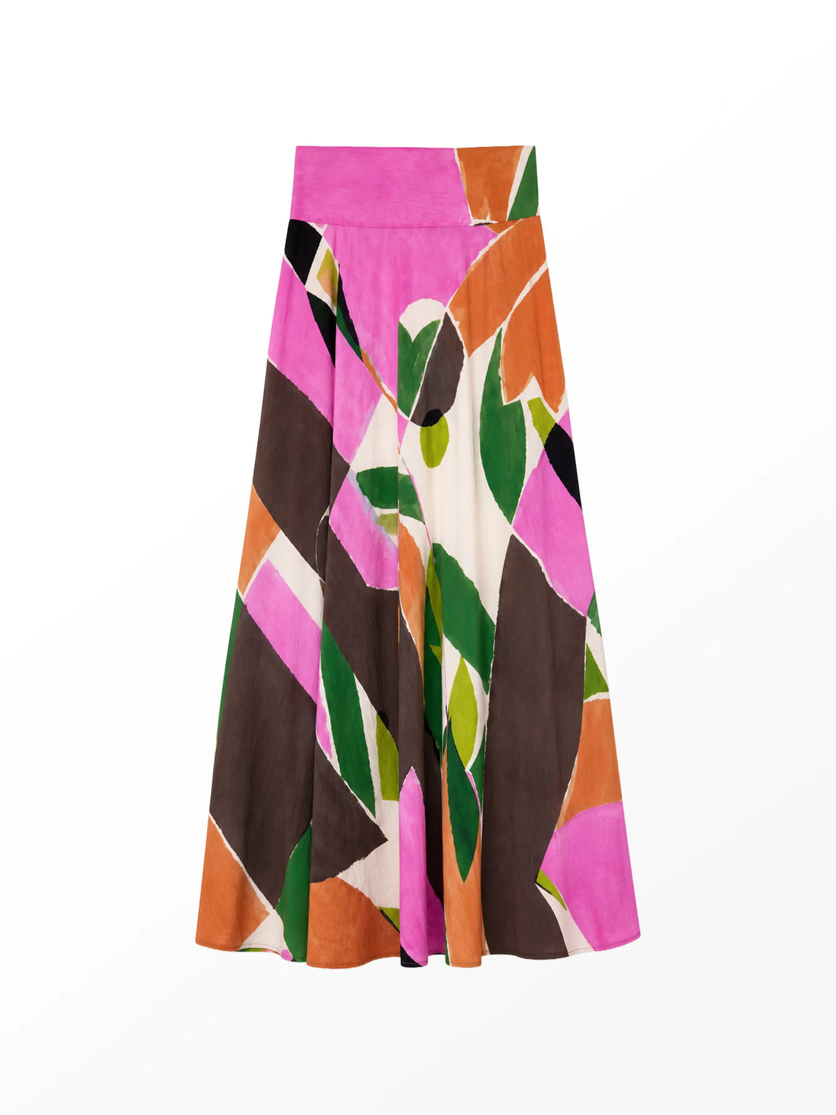 Abstract Geo-Print Maxi Skirt