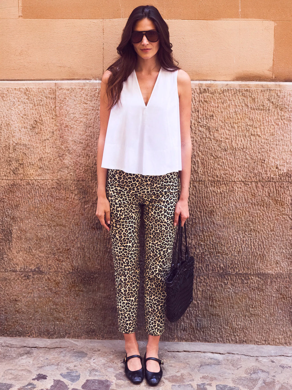 Leopard Print 7 8 Capri