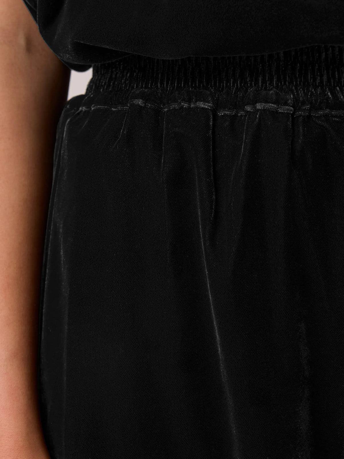 Black Velvet Balloon Trousers