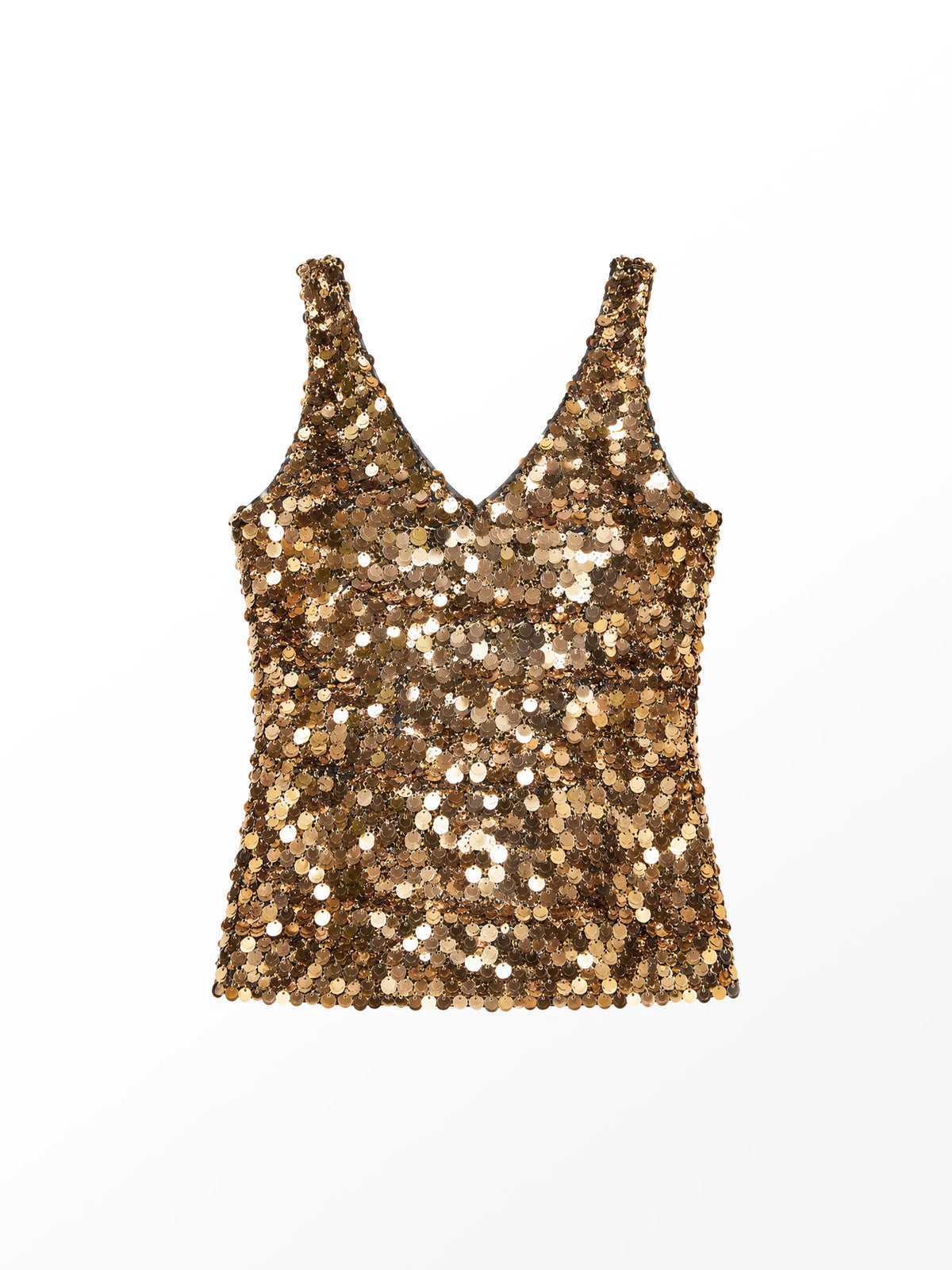 Gold Sequin Cami Top