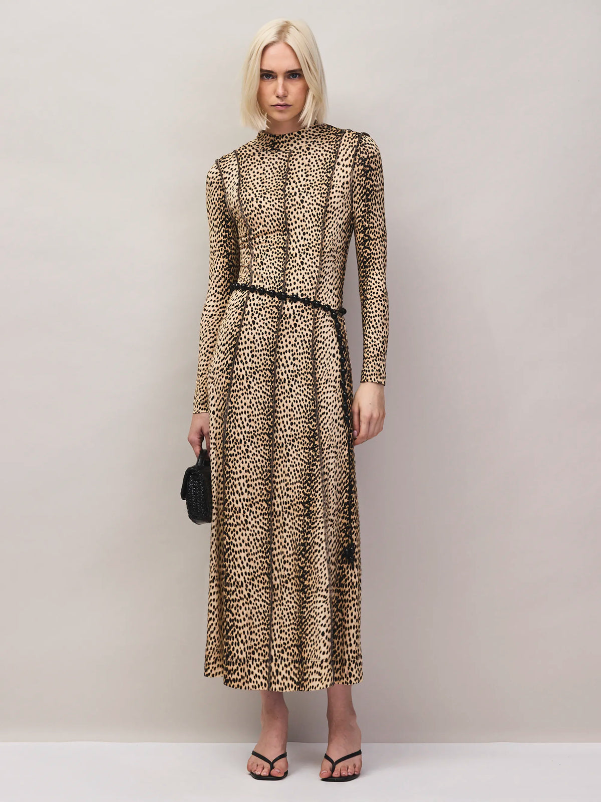 Animal print maxi dress