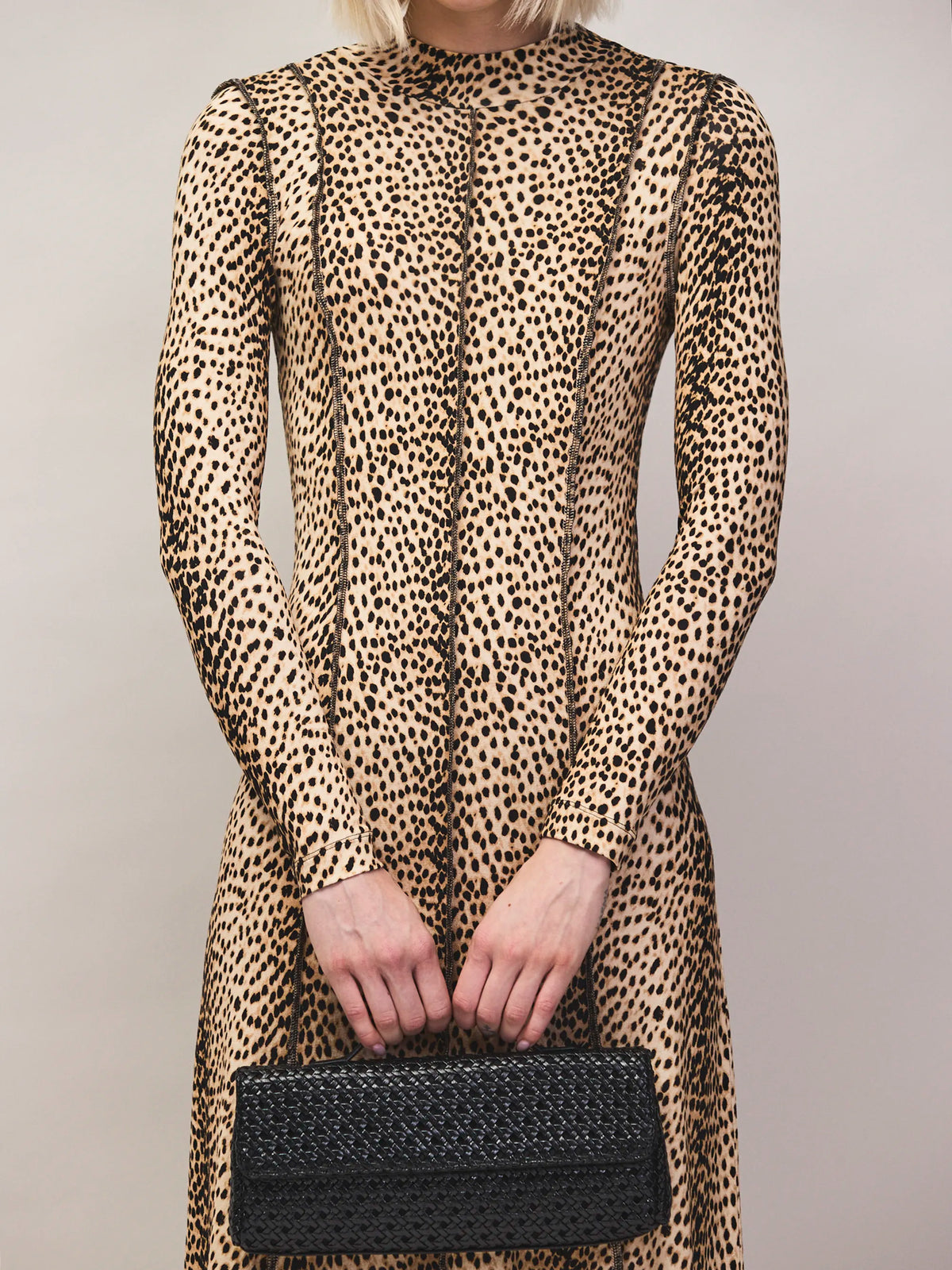Animal print maxi dress