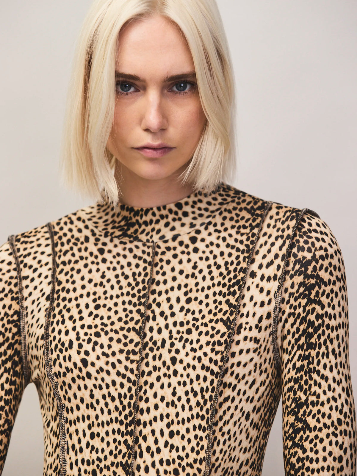 Animal print maxi dress