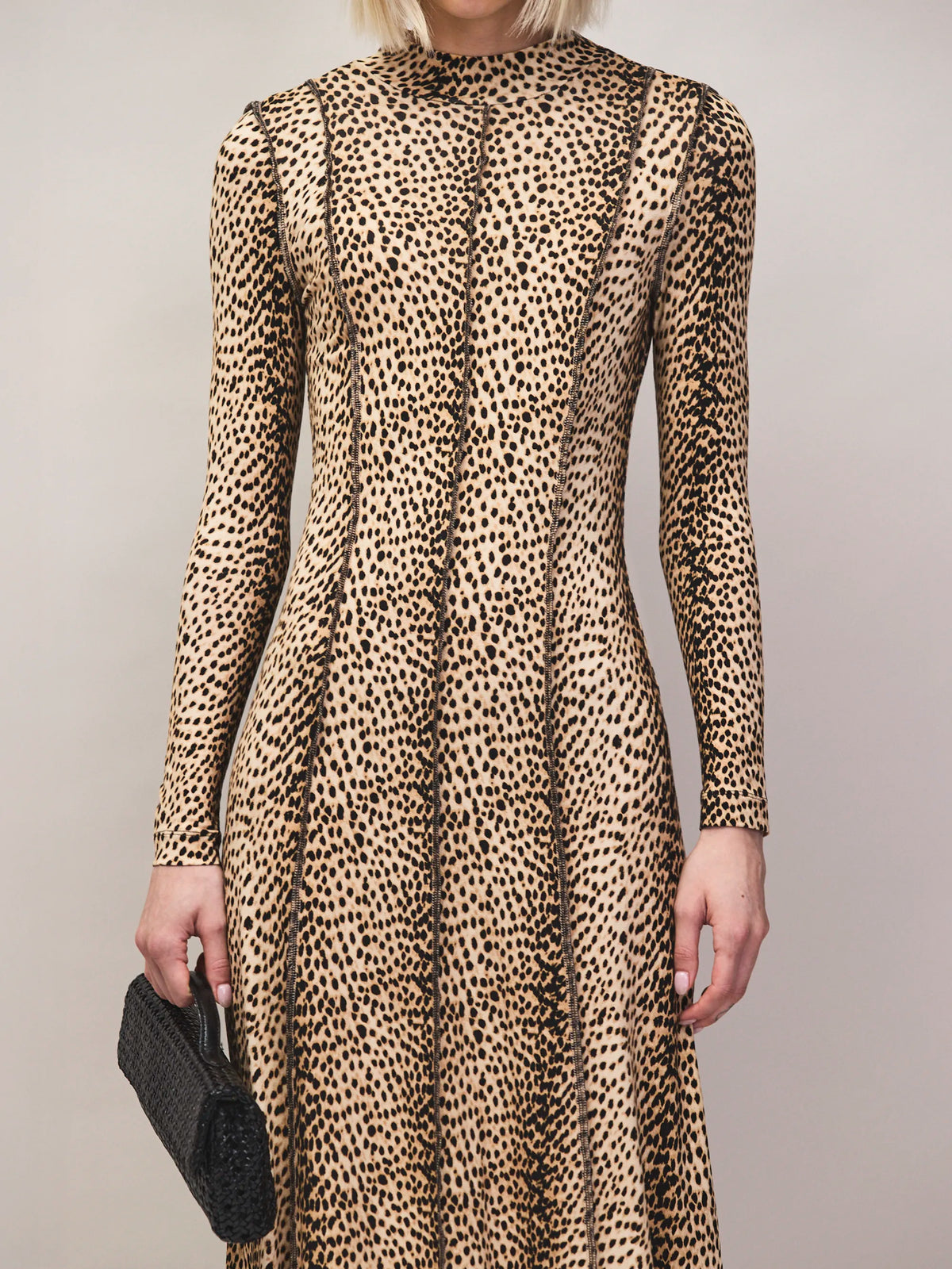 Animal print maxi dress