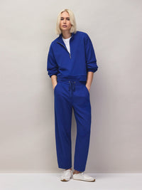 Blue Half-Zip Sweatshirt