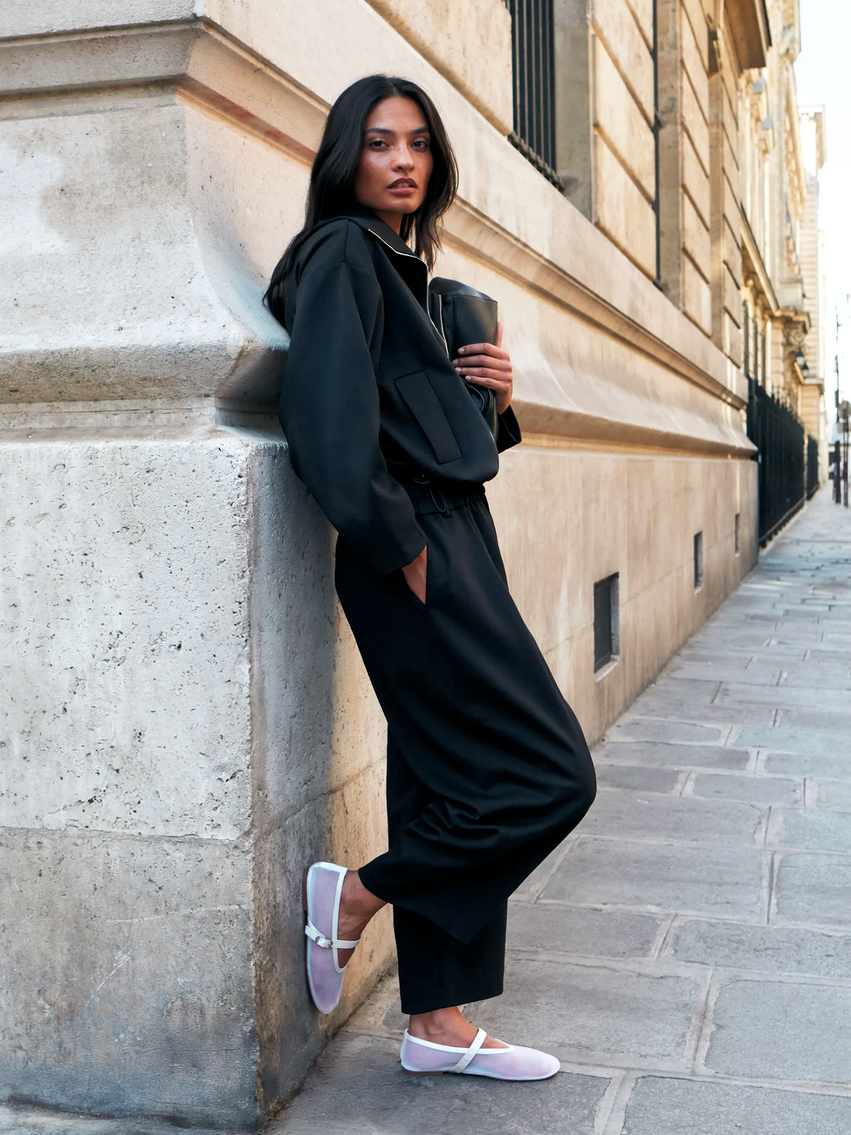 Black Ponte Trousers