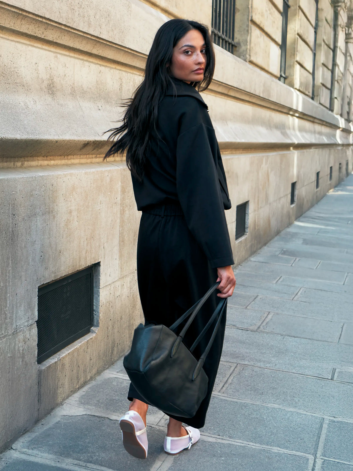Black Ponte Trousers