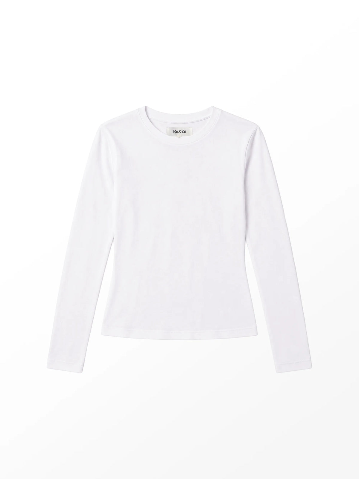 White Cotton Jersey Long Sleeve Baby T-Shirt