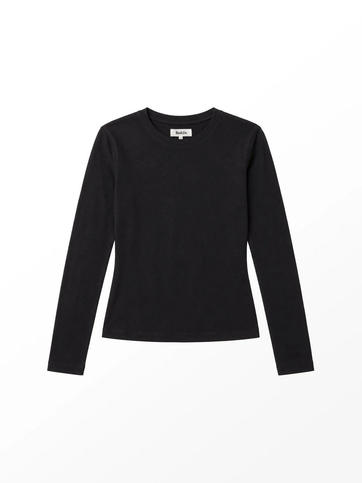 Black Cotton Jersey Long Sleeve Baby T-Shirt