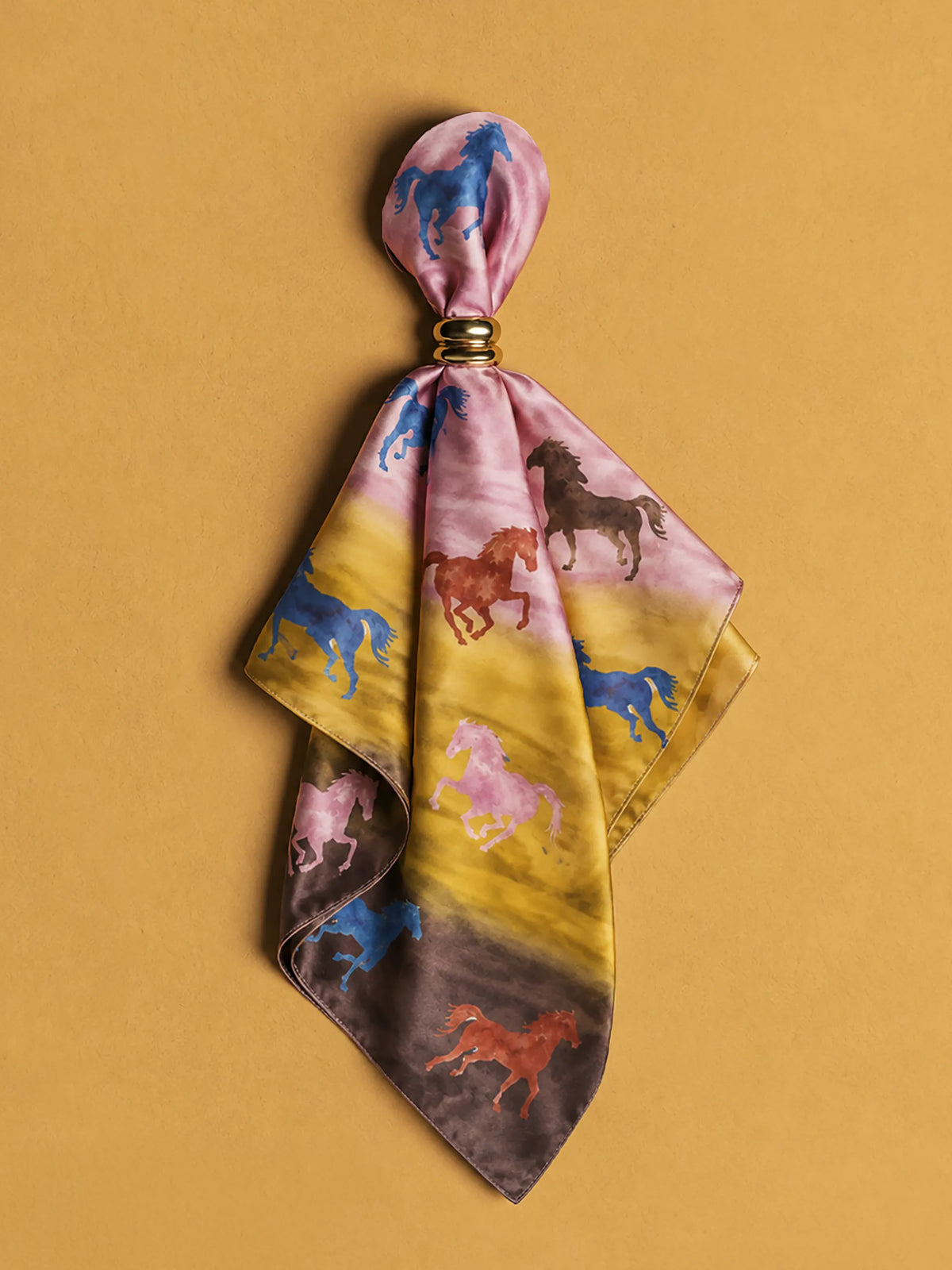 Horse-Print Scarf
