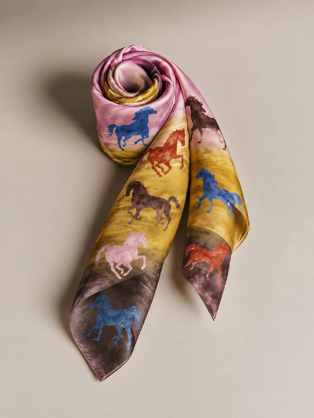 Horse-Print Scarf