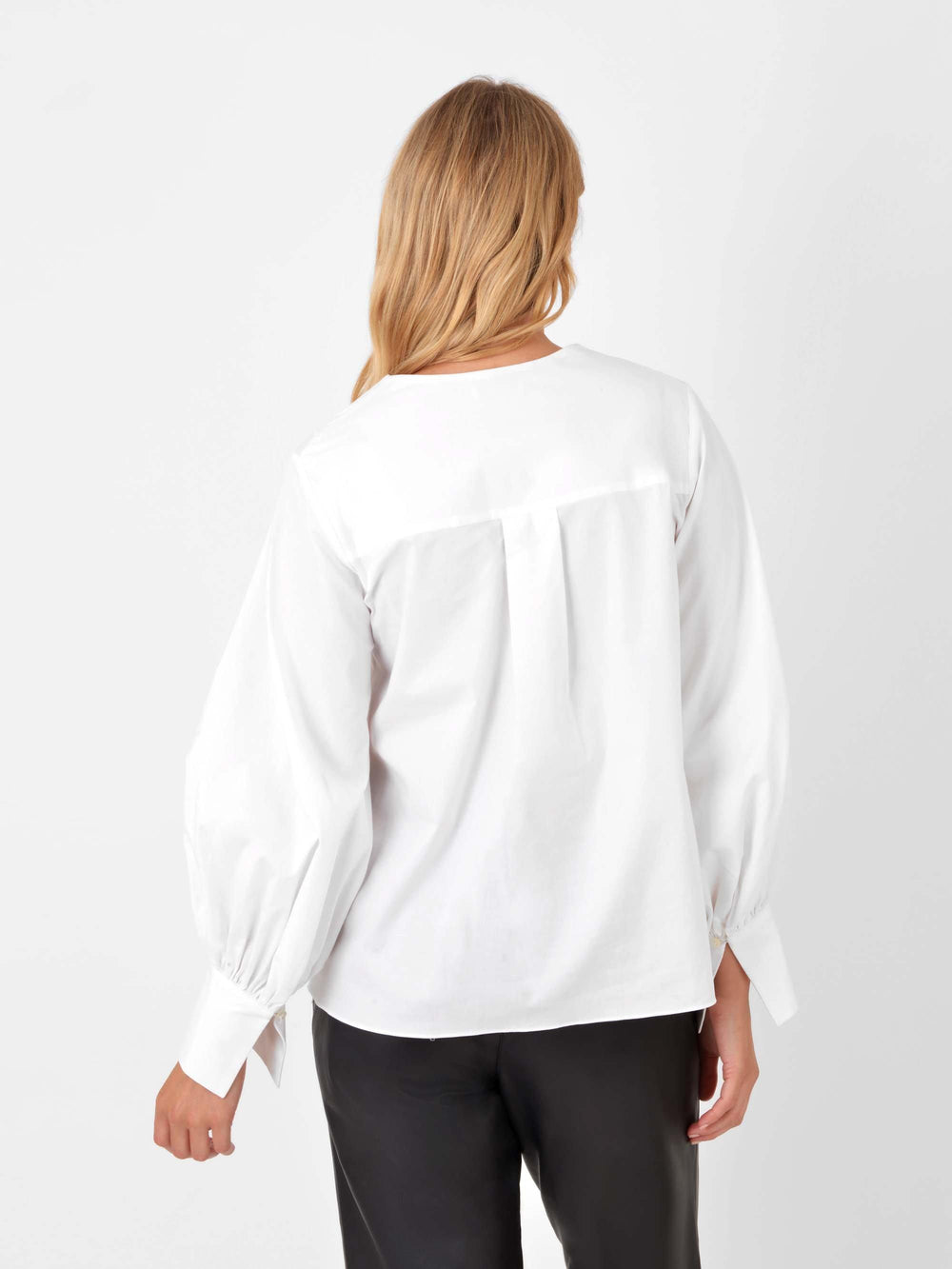 Cotton Open Collar Shirt - Ro&Zo