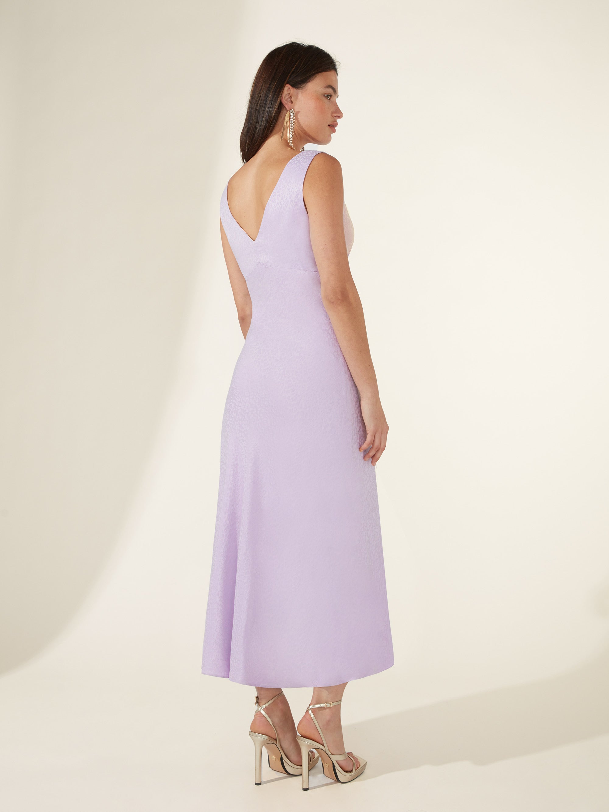 Light purple midi dress sale