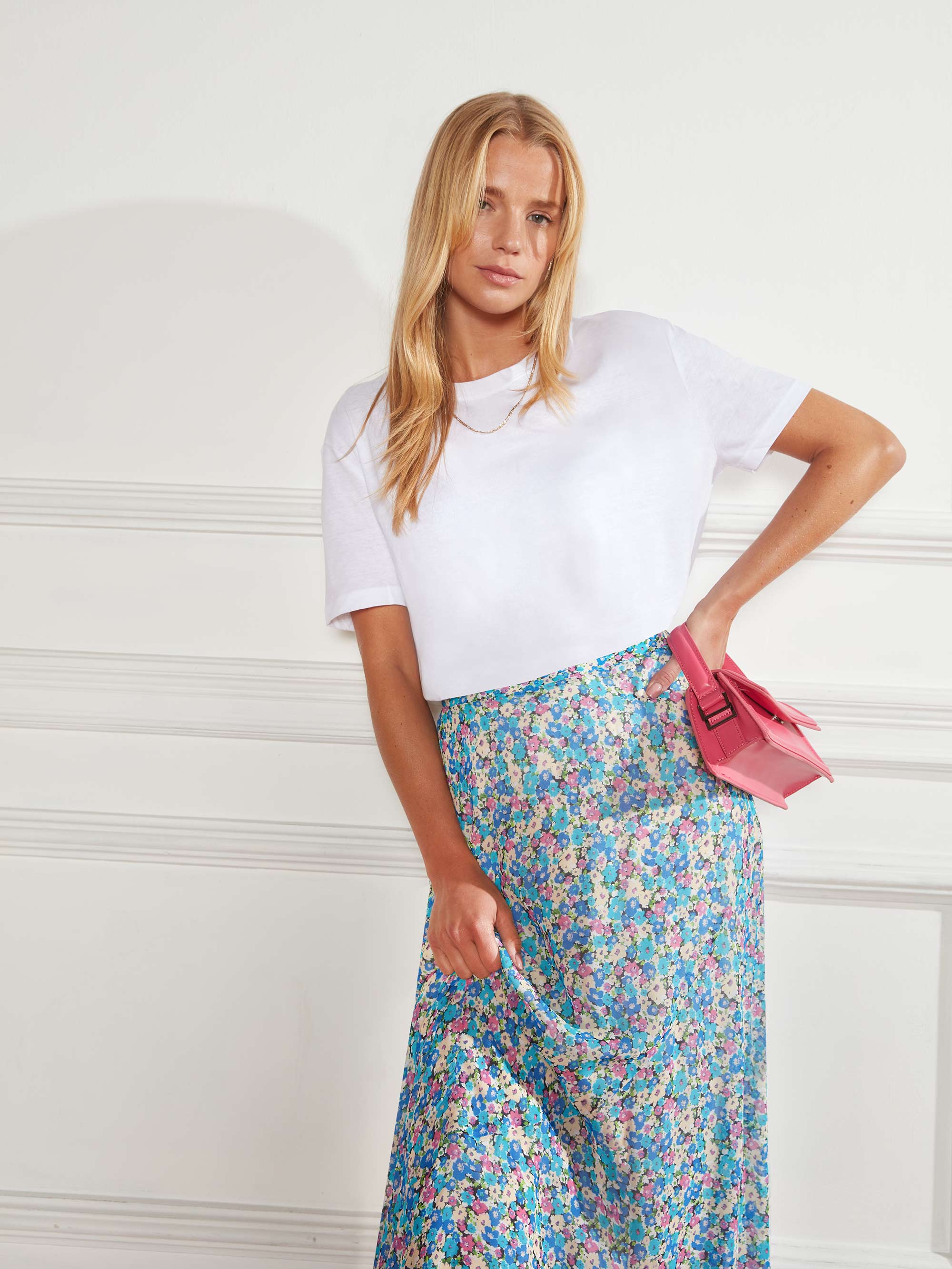 Ditsy Print Midaxi Skirt – Ro&Zo