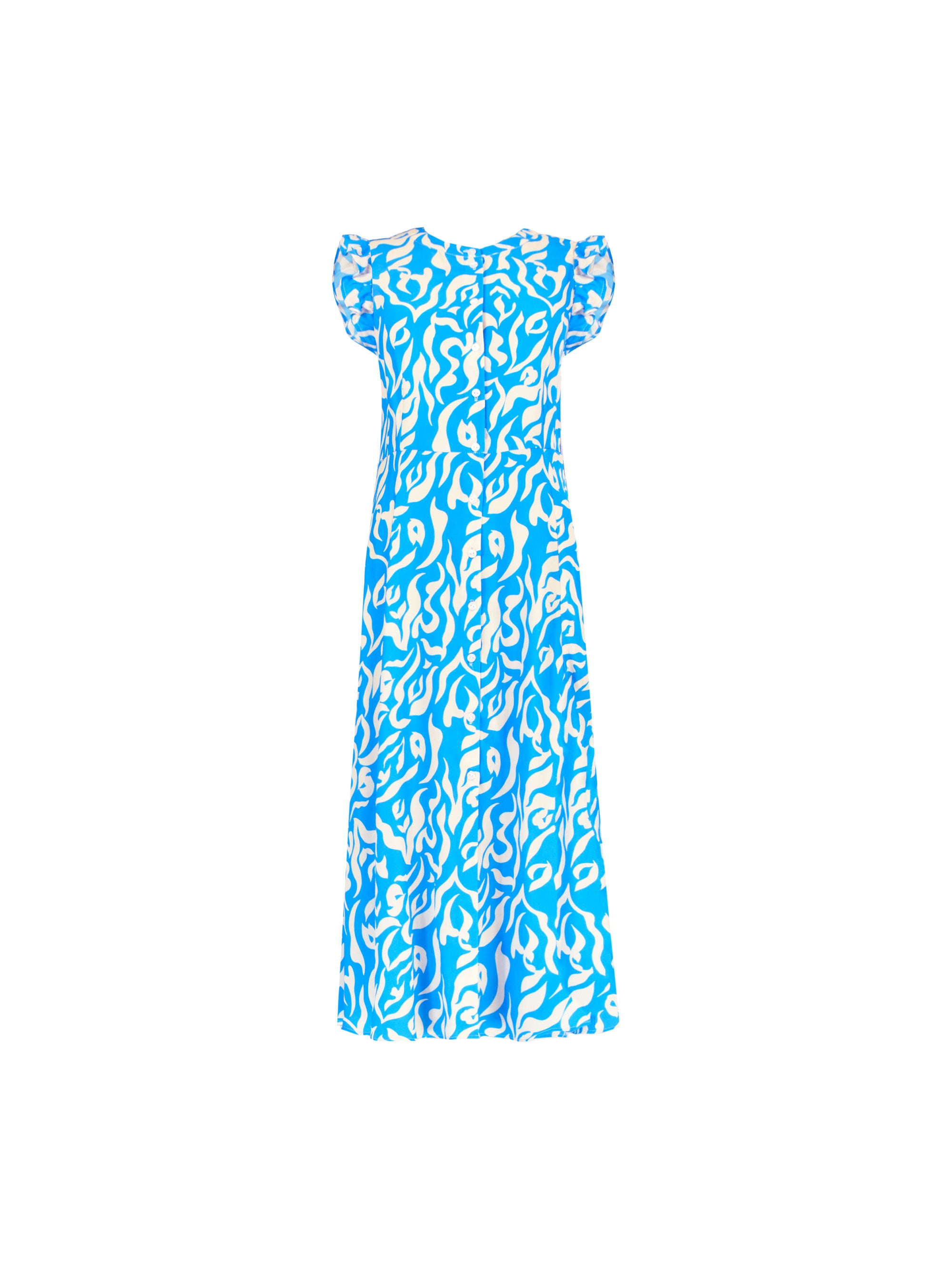IRO Jofrey abstract-print dress - Blue