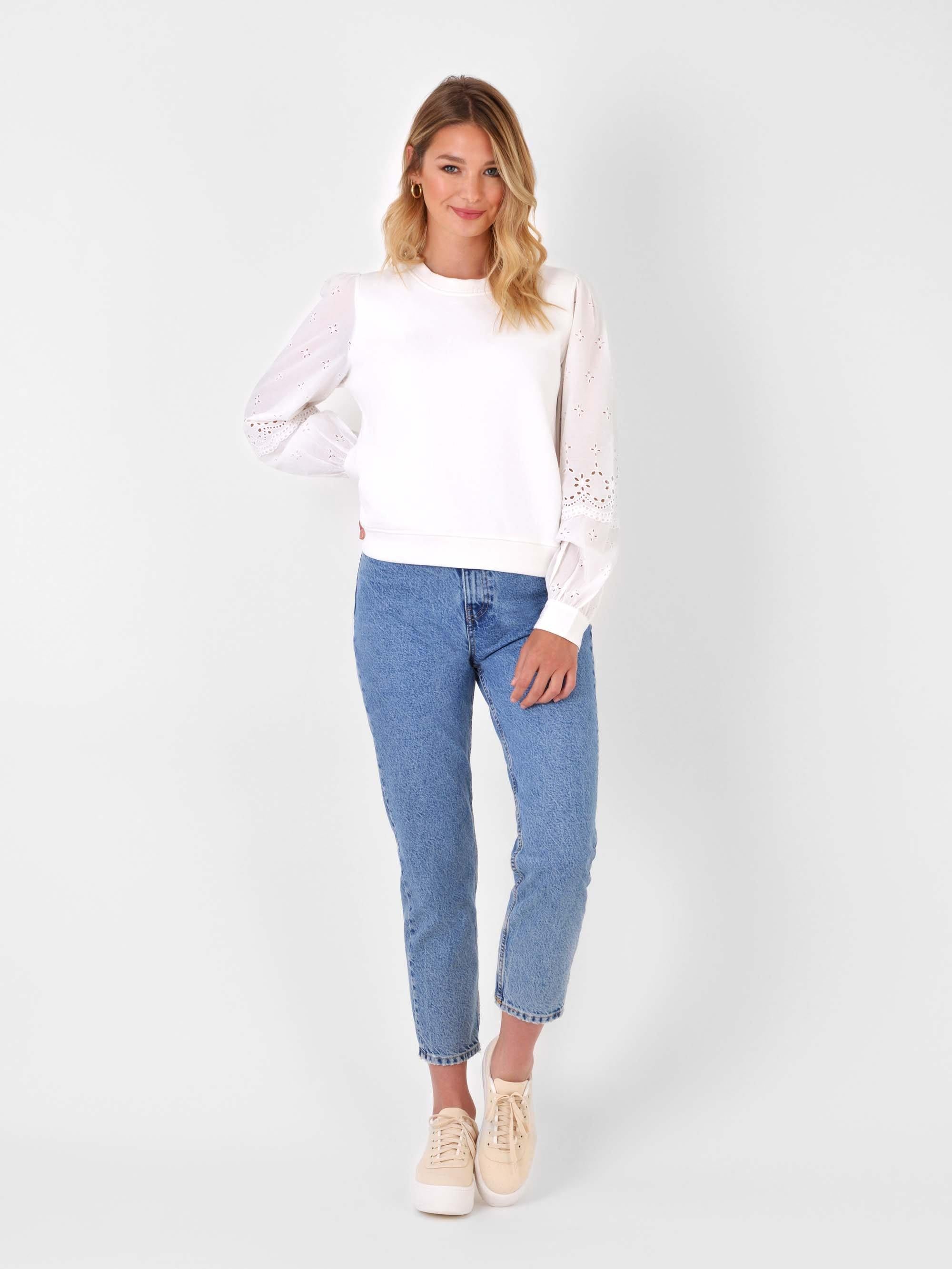 Broderie sweatshirt discount