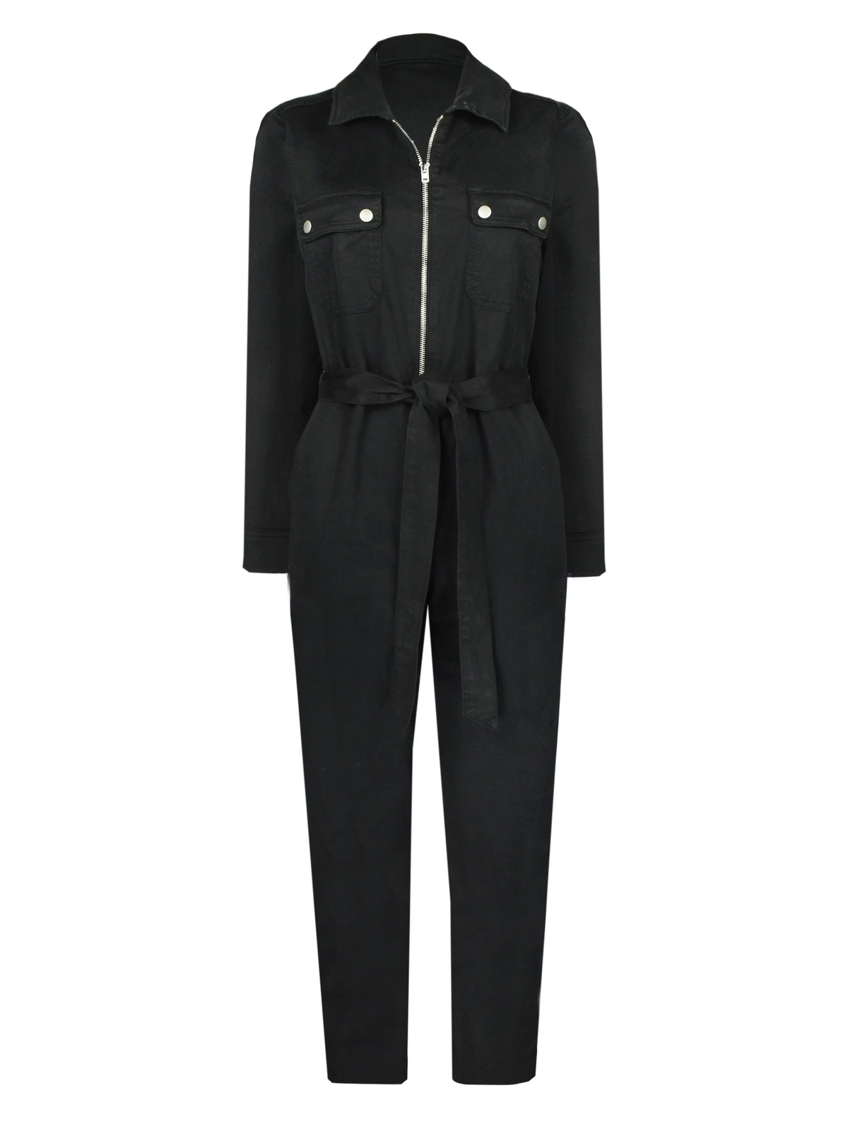Zip Denim Jumpsuit