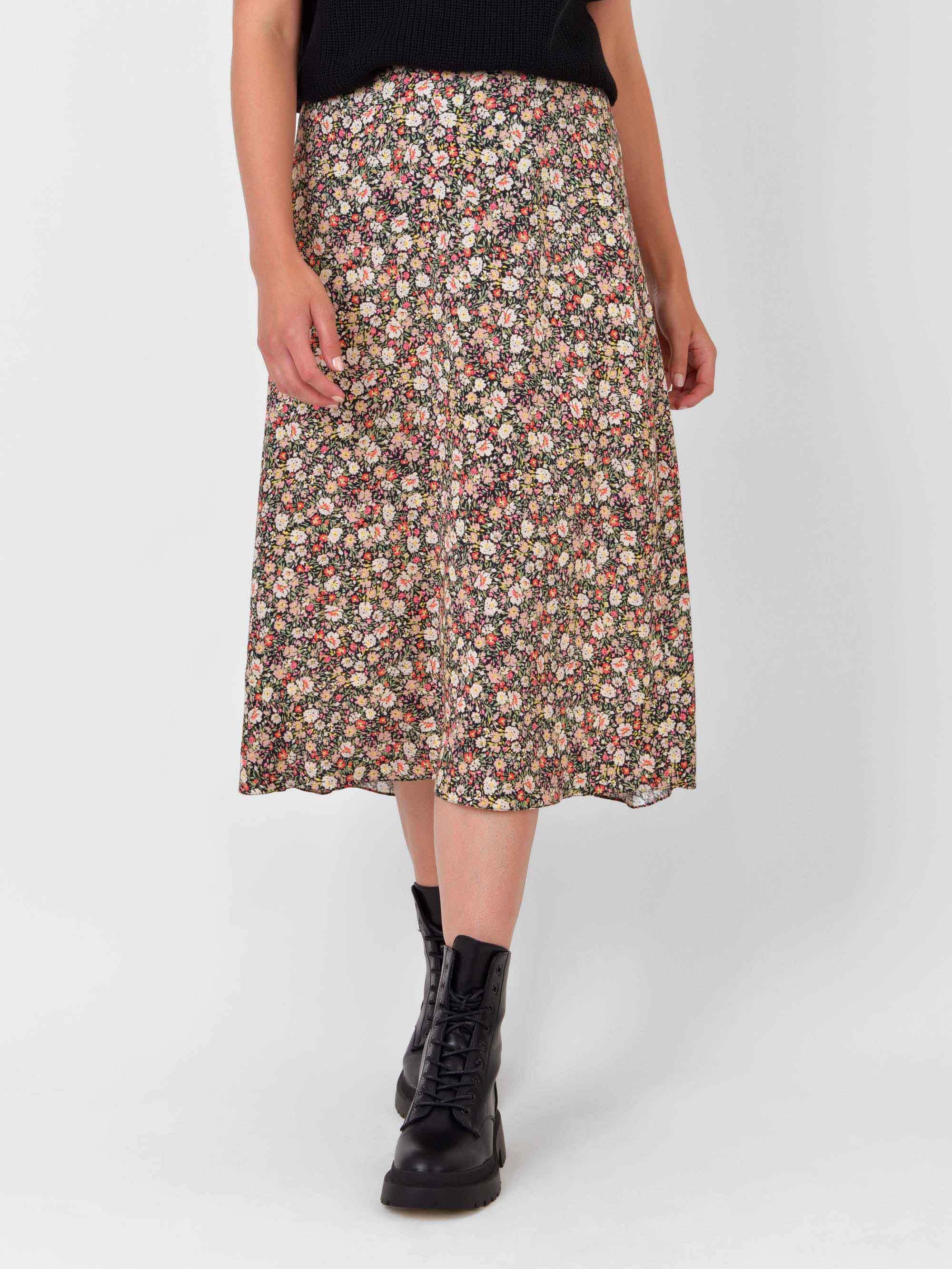 Floral meadow 2024 bias cut skirt