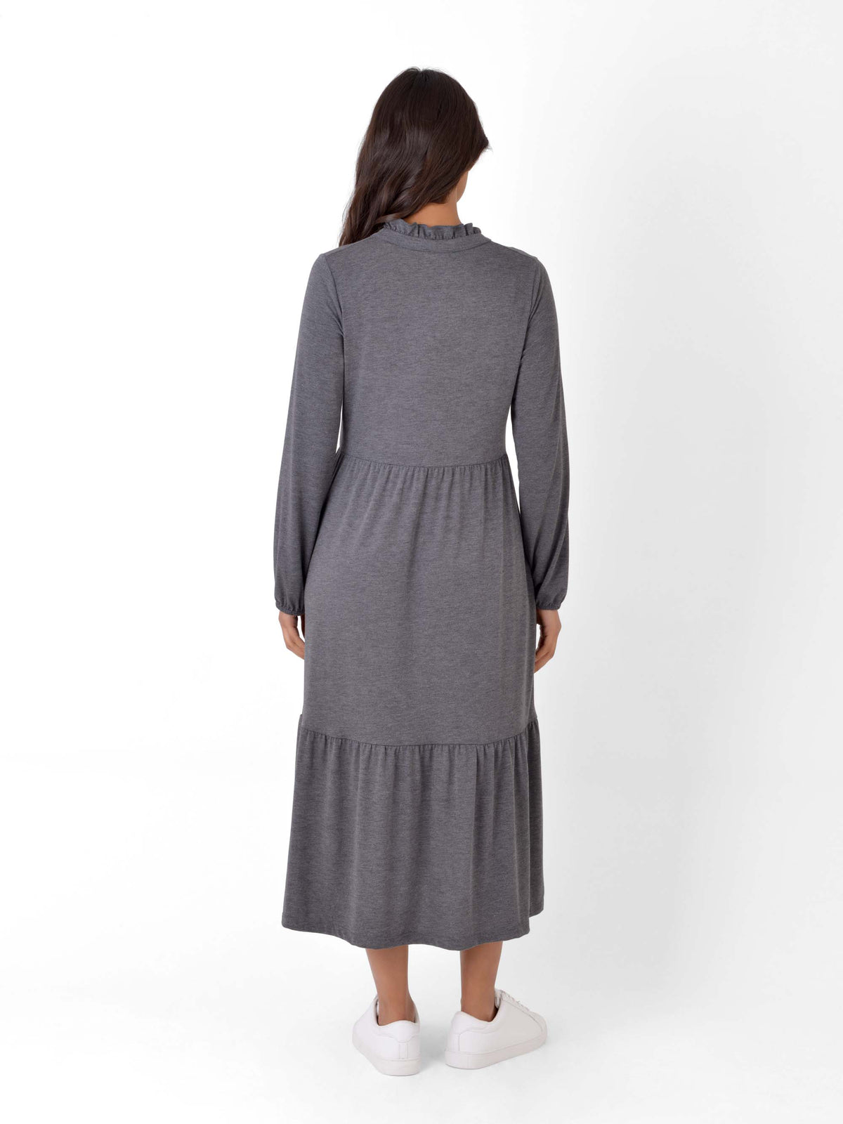 Jersey Tiered Smock Dress