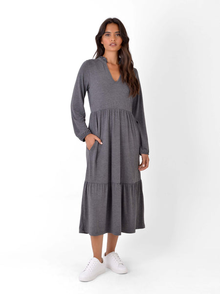 Jersey Tiered Smock Dress Ro Zo